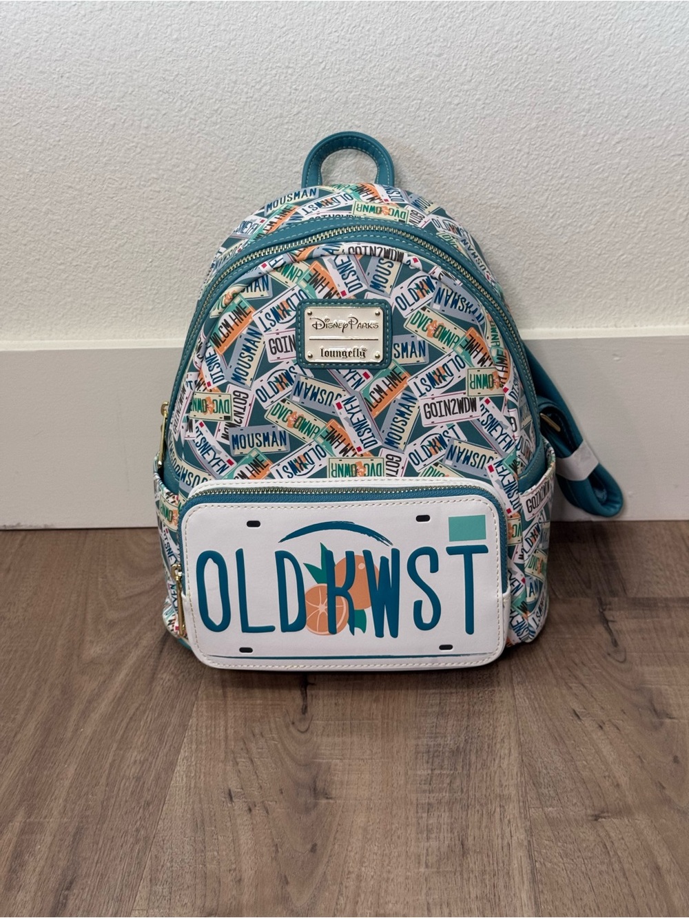 Disney Parks Loungefly Old Key West Resort License Plate Mini Backpack